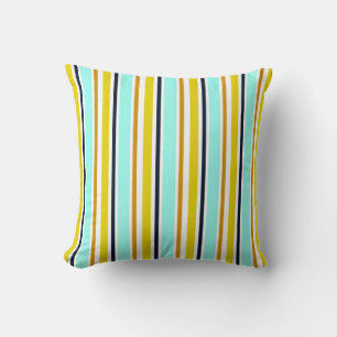 Coussin Arrière - plan abstrait rayé avec bandes de couleu