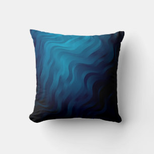 Coussin Arrière - plan BLEU foncé avec lignes. Illustratio