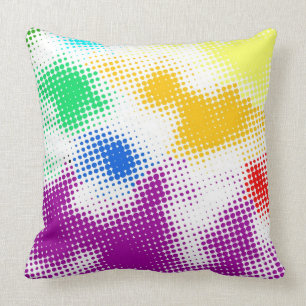 Coussin Arrière - plan coloré tramé aléatoire