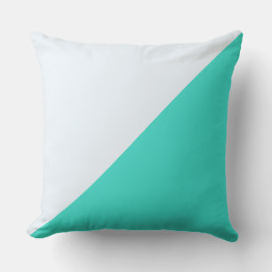 Coussin Arrière - plan couleur solide bleu turquoise et al