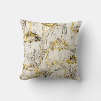 Coussin arrière - plan d'aquarelle Abstraite : dandelion,