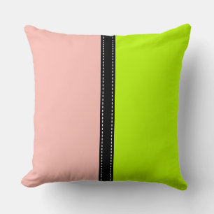 Coussin Arrière - plan de couleur solide Melon & Lime