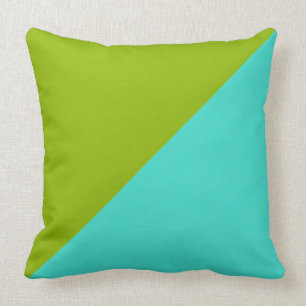Coussin Arrière - plan de couleurs vives Turquoise et App