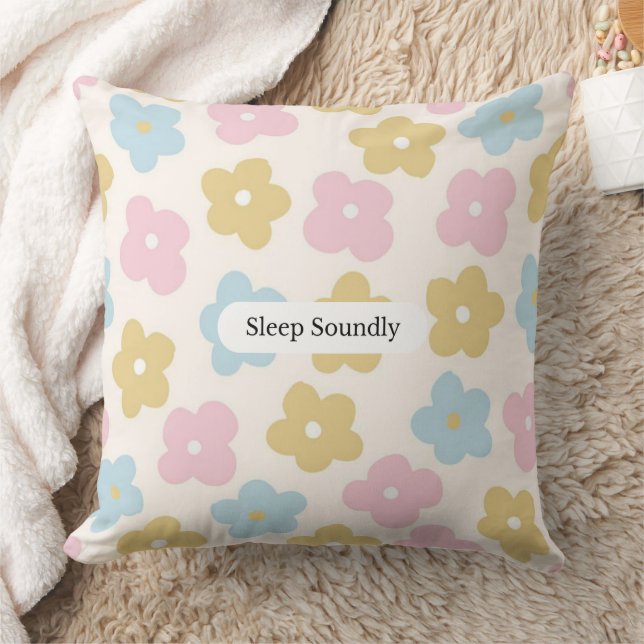 Coussin Arrière - plan de fleurs (Couverture)