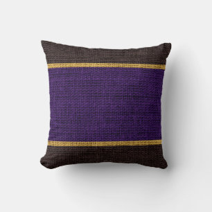 Coussin Arrière - plan de jute rousse et Brown de Burlap