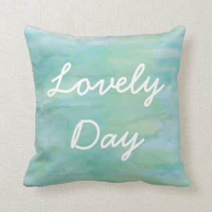 Coussin Arrière - plan en pastel d'aquarelle de
