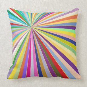 Coussin Arrière - plan rayé frais