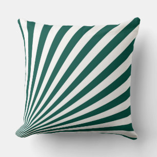Coussin Arrière - plan rétroactif Turquoise de rayons Sun