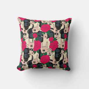 Coussin Arrière - plan Rock sans couture. musique Abstrai