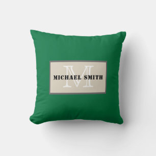 Coussin Arrière - plan vert Monogram Plain Dartmouth