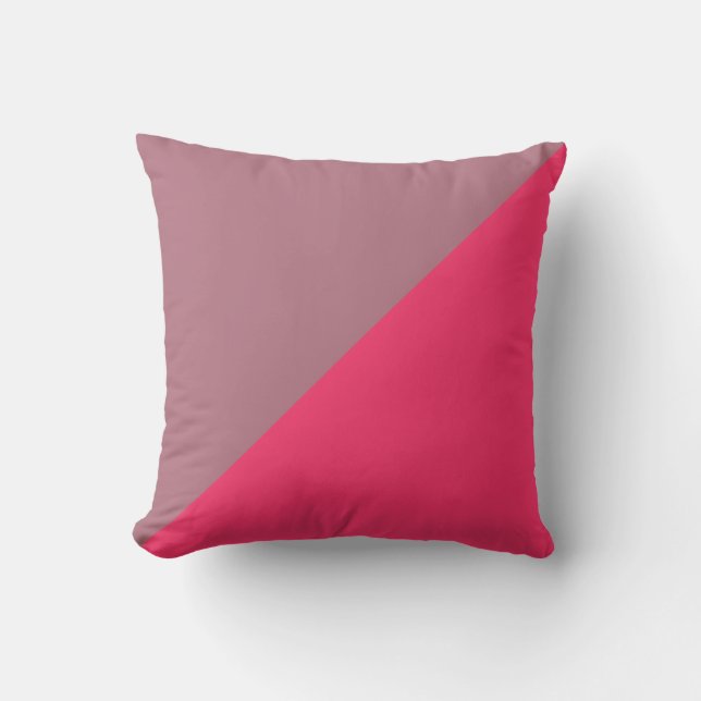 Coussin Arrière - plan violet clair et rose chaud (Recto)
