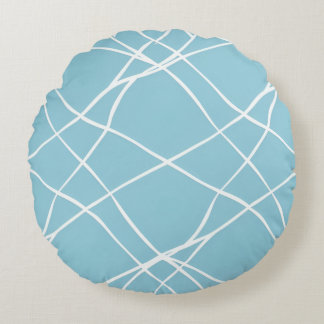Coussin arrondi avec motif fractionné irrégulier