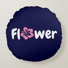 Coussin arrondi de fleurs