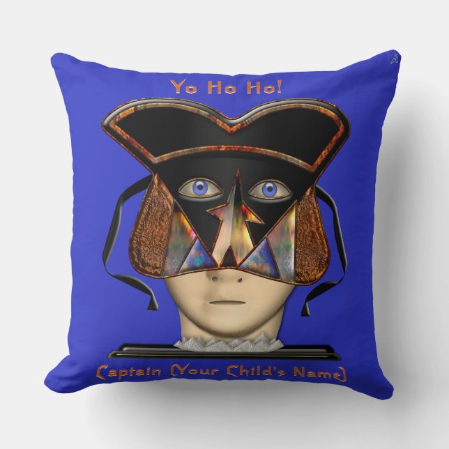 Coussin Arrrgh ! Pirate de gardien d'enfants (Recto)