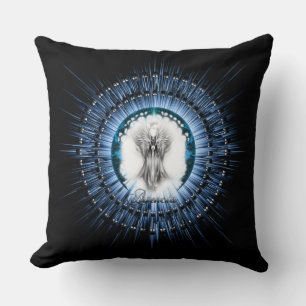Coussin Arsencia Ethereal Silver Light Fractal Art