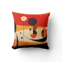 Coussin art abstrait