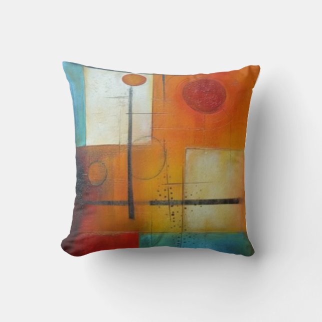 Coussin art abstrait (Recto)