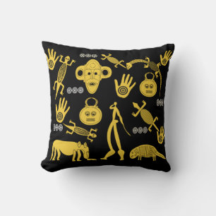 Coussin Art abstrait africain