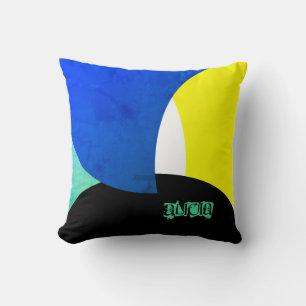 Coussin Art Abstrait Alicia Ajouter Votre Nom Cushion Cous