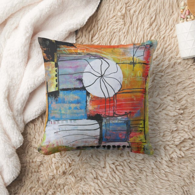 Coussin Art abstrait coloré (Couverture)