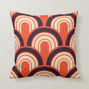 Coussin Art abstrait d'années '50 d'art déco rétro