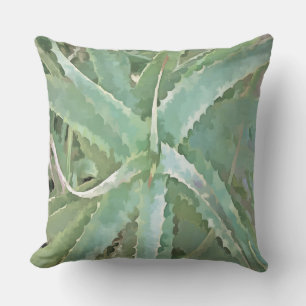 Coussin Art Acrylique Extraordinaire Aloe Vera