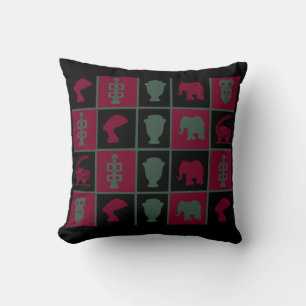 Coussin Art africain abstrait moderne contemporain