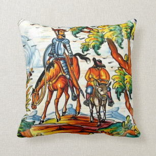 Coussin Art antique de poterie de majolique de Don don