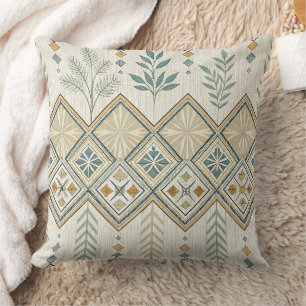 Coussin Art Botanique Géométrique Motif sans couture