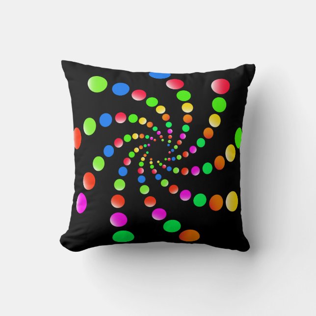 Coussin Art coloré Vortex (Recto)
