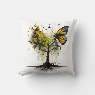 Coussin Art créatif animal papillon