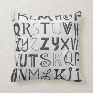 Coussin Art d'alphabet