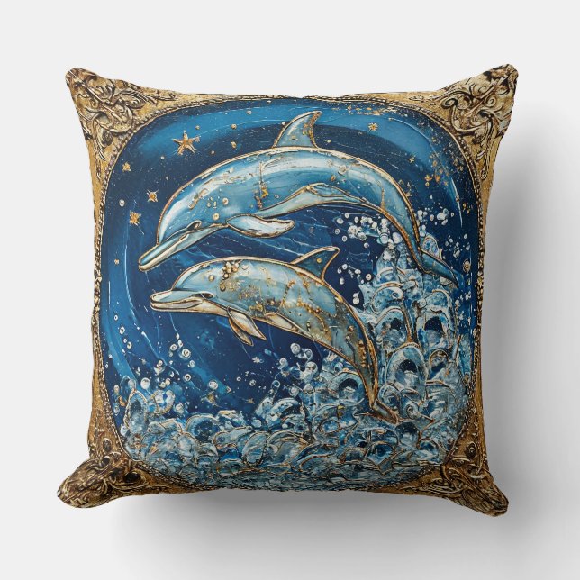 Coussin Art de dauphin (Recto)
