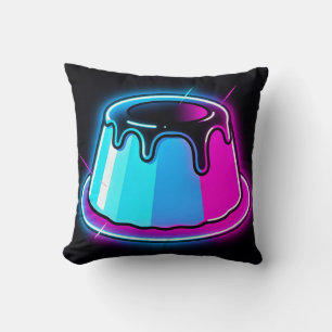 Coussin Art de dessert au gelée néon