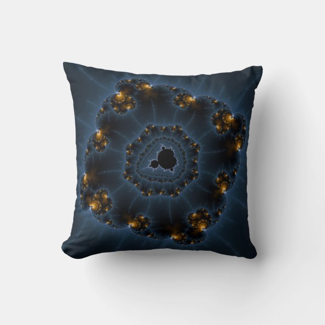 Coussin Art de fractale de rôdeur de nuit (Recto)