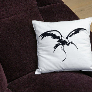 Coussin Art de la ligne de grue volante