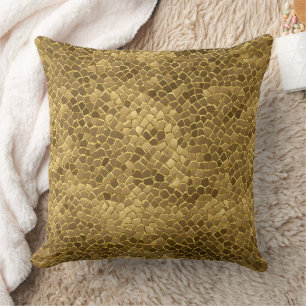 Coussin Art de l'IA Motif d'or