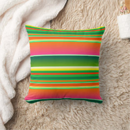 Coussin Art de Noël rayé