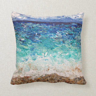 Coussin art de plage de hollywood