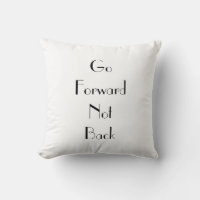 Art Déco Aller de l'avant Typographie Cushion