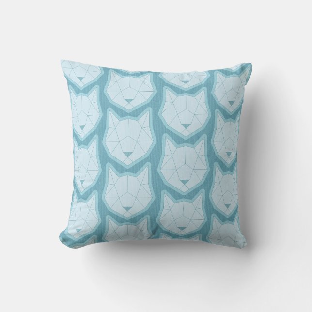Coussin Art Déco chat calme (Recto)