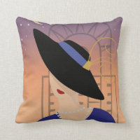 Art déco des années 1930 Femme en Casquette avec l
