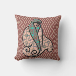 Coussin Art déco Finlandia - caractère laissé - plan