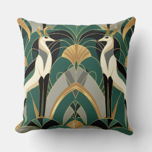 Coussin Art Déco Gazelle Elégance