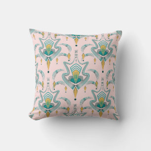 Coussin Art déco moderne motif ornement graphique. Abstrai