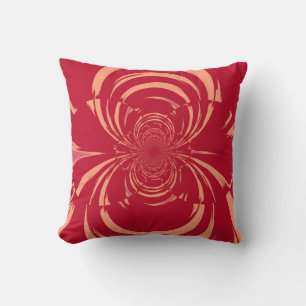 Coussin Art déco rétro à la flèche rouge