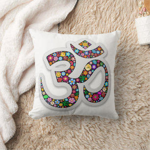 Coussin Art du symbole floral Namaste