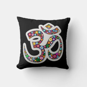 Coussin Art du symbole floral Namaste