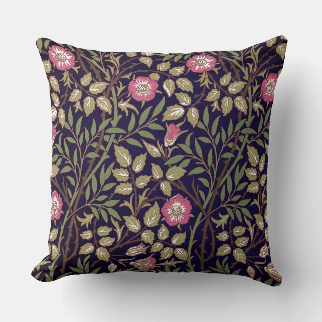 Coussin Art floral Nouveau de Briar doux de William Morris (Recto)
