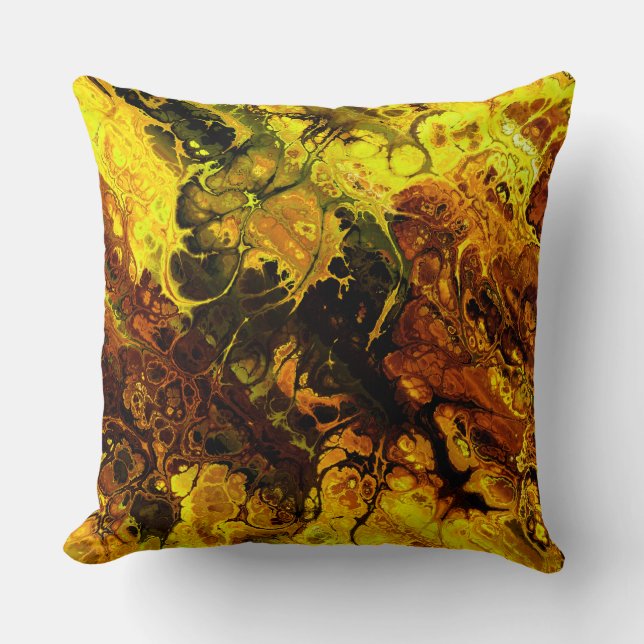 Coussin Art fractal de feu 7 et 8 (Recto)